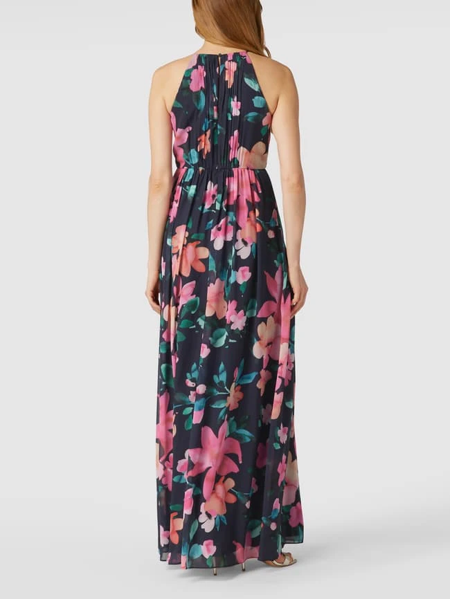 Jake*s Cocktail Abendkleid In Maxilänge Mit Floralem Allover-Muster - Marineblau Meliert 7 Jake*s Cocktail Abendkleid In Maxilänge Mit Floralem Allover-Muster - Marineblau Meliert – Bild 5
