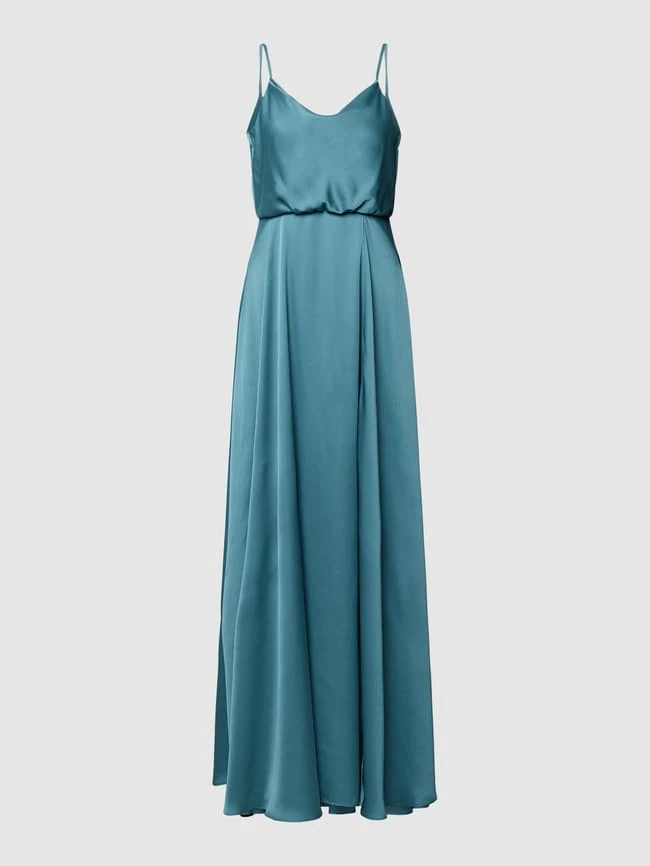 Jake*s Cocktail Abendkleid Mit Wasserfall-Ausschnitt - Ozean Blau 4 Jake*s Cocktail Abendkleid Mit Wasserfall-Ausschnitt - Ozean Blau – Bild 2