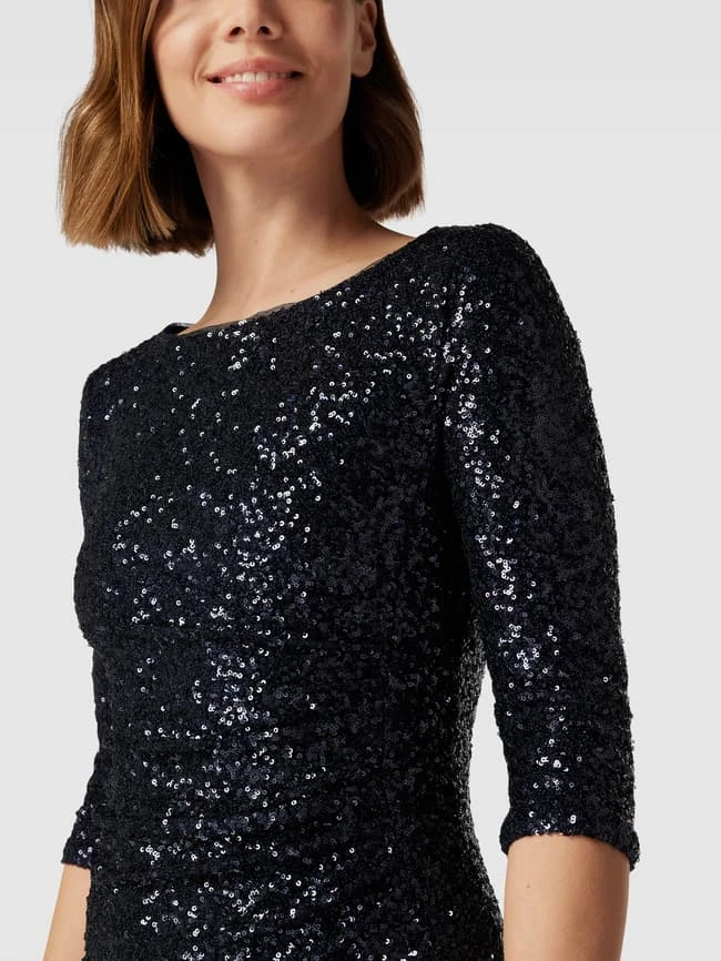 Paradi Cocktailkleid Mit Paillettenbesatz - Dunkelblau 5 Paradi Cocktailkleid Mit Paillettenbesatz - Dunkelblau – Bild 3