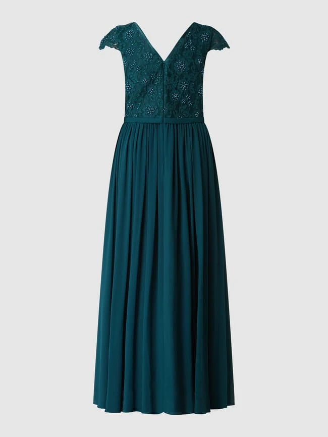 My Mascara Curves PLUS SIZE Abendkleid Aus Spitze Und Chiffon - Grün 5 My Mascara Curves PLUS SIZE Abendkleid Aus Spitze Und Chiffon - Grün – Bild 3