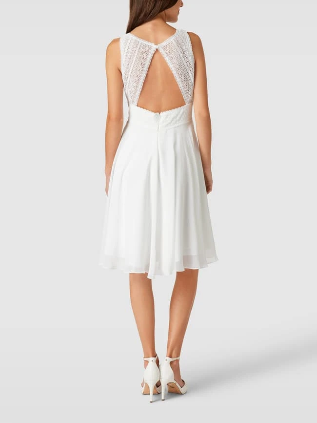 Luxuar Brautkleid In Knielänge Mit Taillenpasse - Offwhite 7 Luxuar Brautkleid In Knielänge Mit Taillenpasse - Offwhite – Bild 5