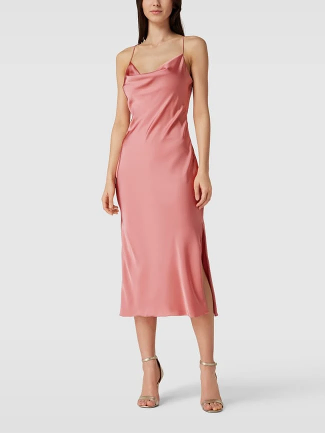 Unique Cocktailkleid In Wickel-Optik - Pink 3 Unique Cocktailkleid In Wickel-Optik - Pink