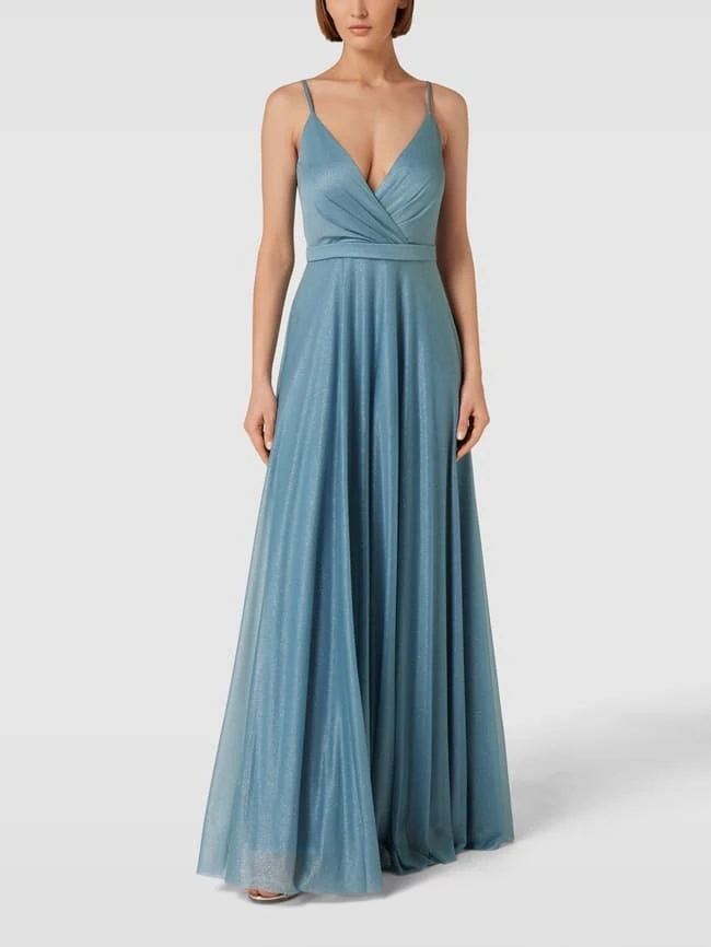 Jake*s Cocktail Abendkleid In Schimmernder Optik - Ozean Blau 3 Jake*s Cocktail Abendkleid In Schimmernder Optik - Ozean Blau