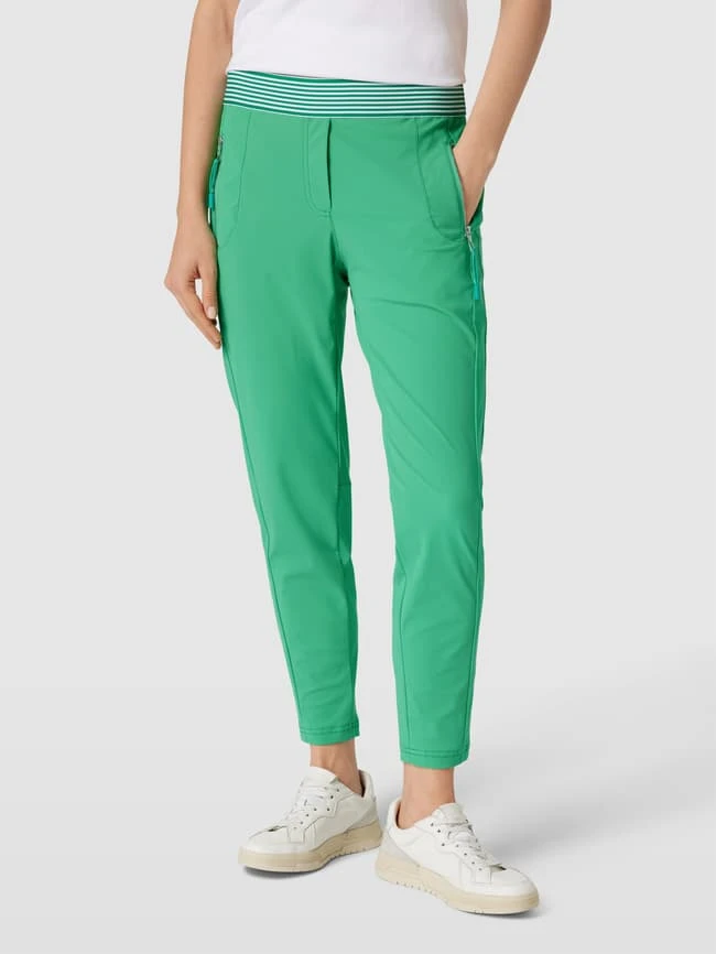 Raffaello Rossi Schlupfhose Mit Reißverschlusstaschen Modell 'Ribbon' - Grün 6 Raffaello Rossi Schlupfhose Mit Reißverschlusstaschen Modell 'Ribbon' - Grün – Bild 4