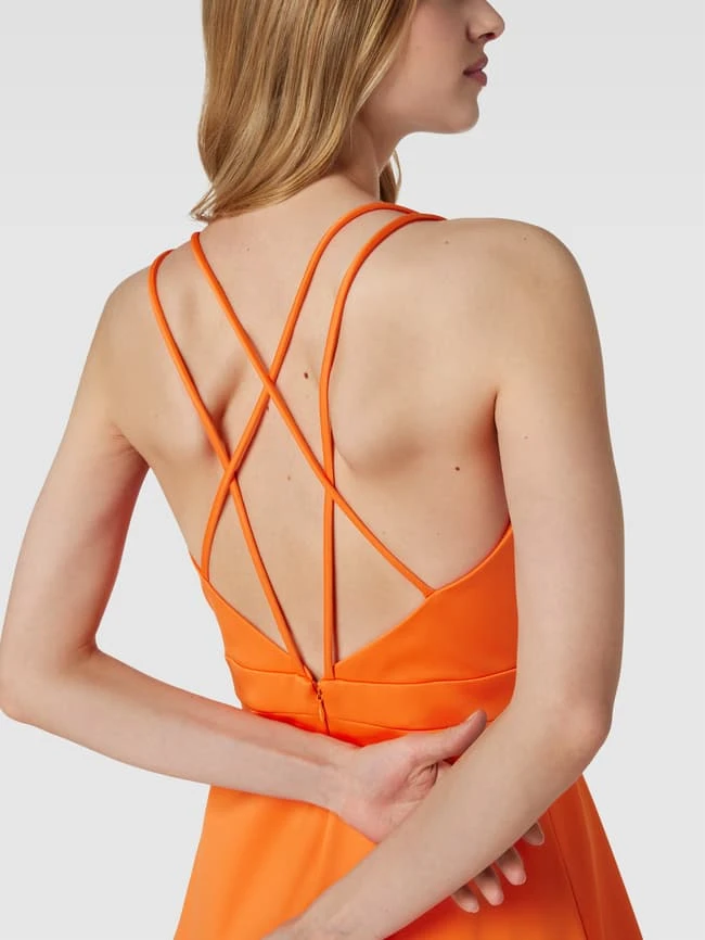 Jake*s Cocktail Abendkleid In Wickel-Optik - Orange 5 Jake*s Cocktail Abendkleid In Wickel-Optik - Orange – Bild 3