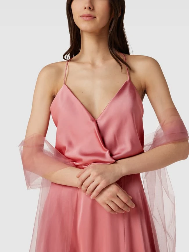 Unique Abendkleid In Wickel-Optik - Pink 5 Unique Abendkleid In Wickel-Optik - Pink – Bild 3