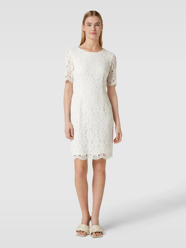 Montego Cocktailkleid Aus Spitze Mit Floralem Allover-Muster - Ecru 3 Montego Cocktailkleid Aus Spitze Mit Floralem Allover-Muster - Ecru