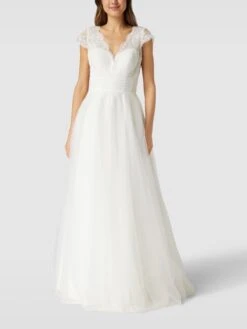 Luxuar Brautkleid Mit Floraler Spitze - Offwhite