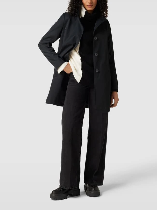 Christian Berg Woman Selection Mantel Mit Knopfleiste - Schwarz 3 Christian Berg Woman Selection Mantel Mit Knopfleiste - Schwarz