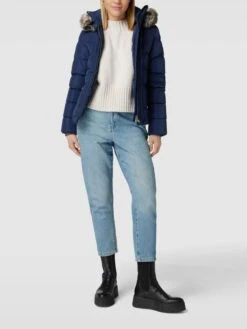 Wellensteyn Steppjacke Mit Webpelzbesatz Modell 'ASTORIA' - Royalblau