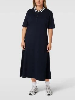 Tommy Hilfiger Curve PLUS SIZE Midikleid Mit Reißverschluss - Marineblau