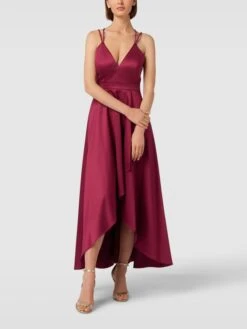 Jake*s Cocktail Abendkleid Mit Herz-Ausschnitt - Kirschrot