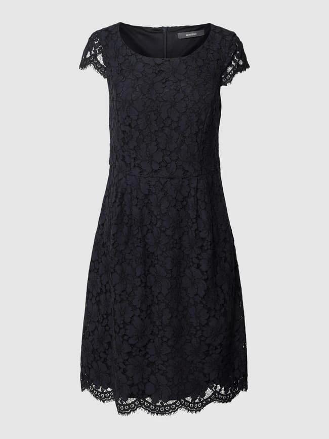 Montego Cocktailkleid Aus Spitze Mit Floralem Allover-Muster - Marineblau 4 Montego Cocktailkleid Aus Spitze Mit Floralem Allover-Muster - Marineblau – Bild 2