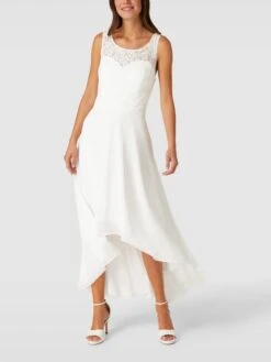Luxuar Brautkleid Mit Details Aus Spitze - Offwhite