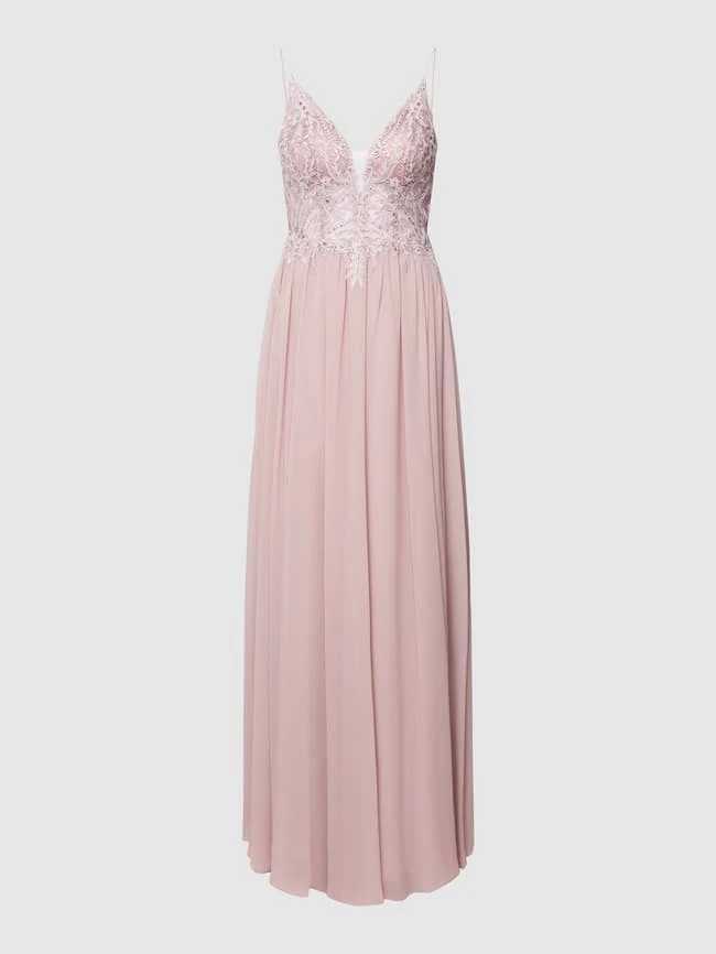 Laona Abendkleid Mit Floralen Stickereien - Rosa 4 Laona Abendkleid Mit Floralen Stickereien - Rosa – Bild 2