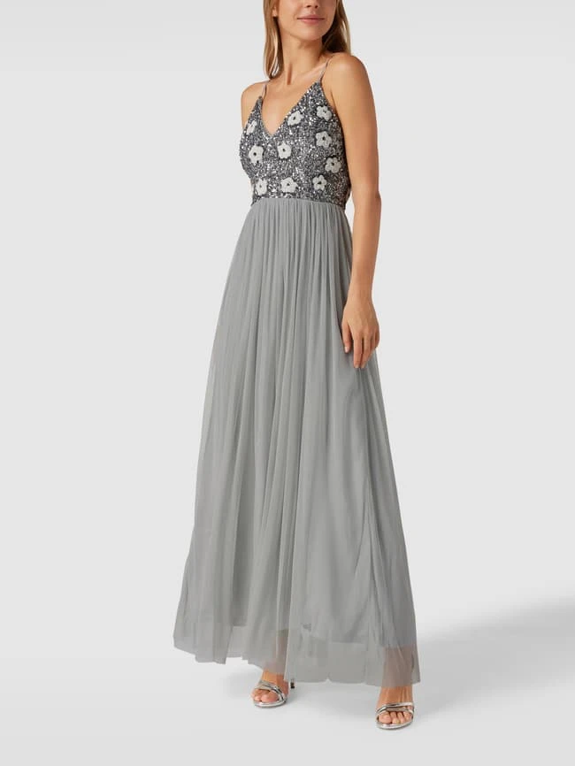 LACE & BEADS Abendkleid Mit Pailletten Und Ziersteinen - Mint 3 LACE & BEADS Abendkleid Mit Pailletten Und Ziersteinen - Mint