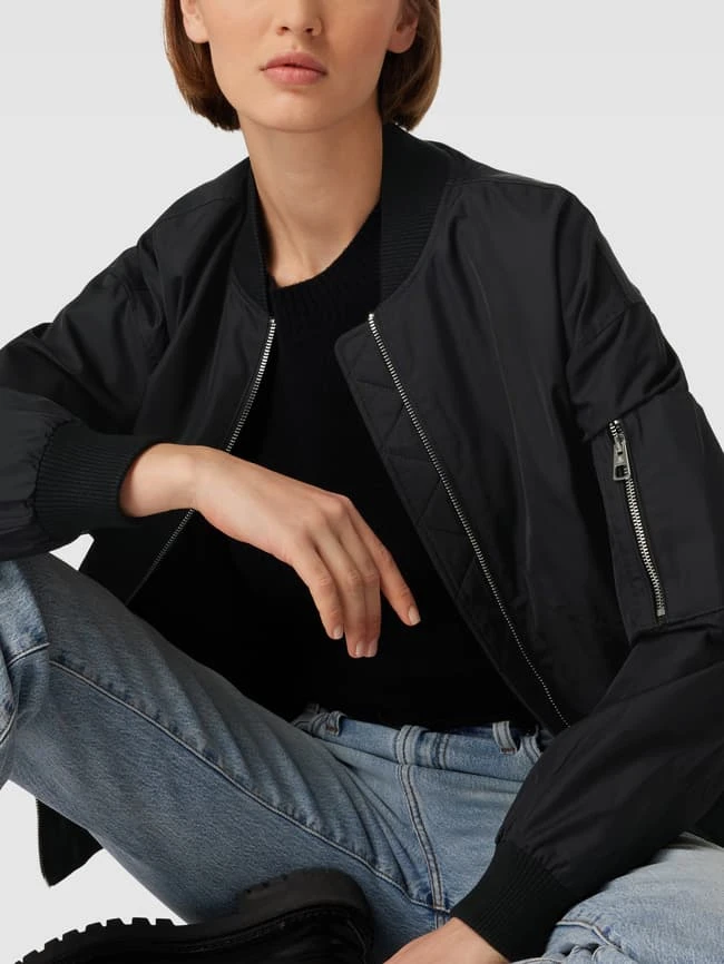 Marc O'Polo Blouson Mit Label-Details - Schwarz 5 Marc O'Polo Blouson Mit Label-Details - Schwarz – Bild 3