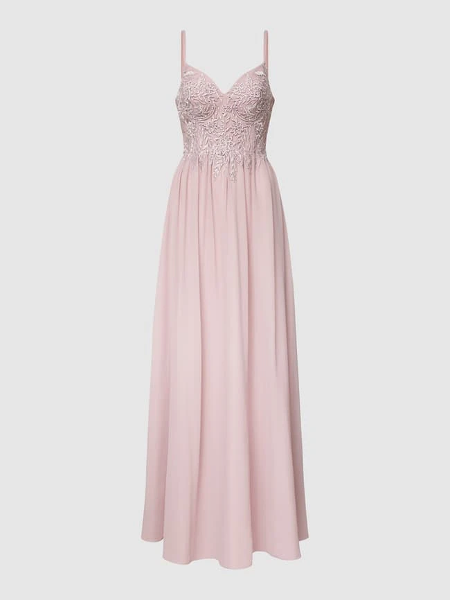 Laona Abendkleid Mit Herz-Ausschnitt - Rosa 4 Laona Abendkleid Mit Herz-Ausschnitt - Rosa – Bild 2