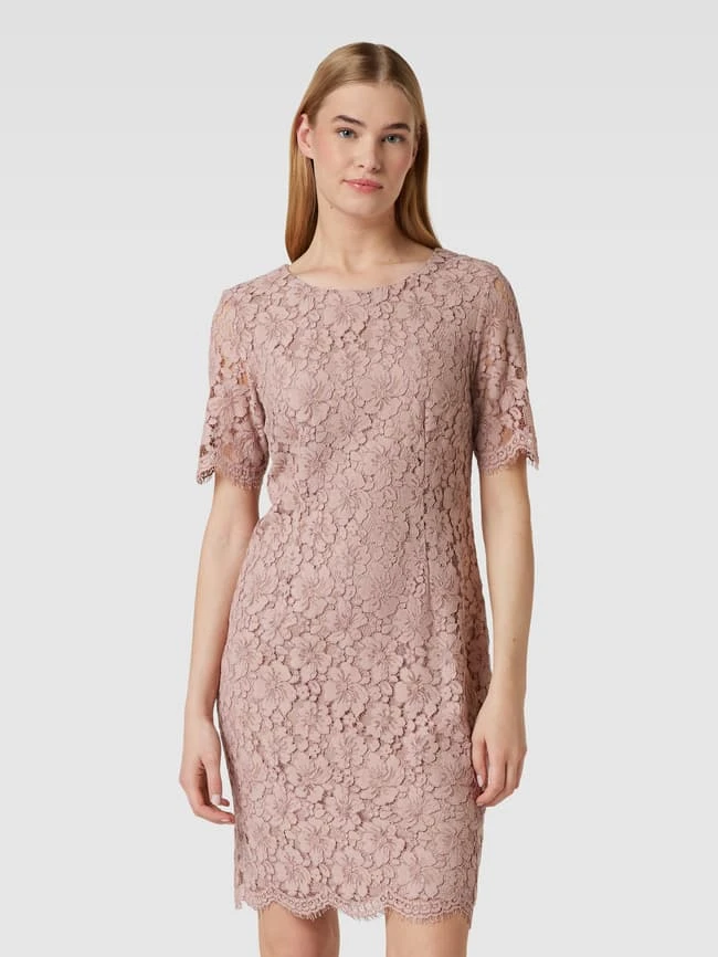 Montego Cocktailkleid Aus Spitze Mit Floralem Allover-Muster - Taupe 6 Montego Cocktailkleid Aus Spitze Mit Floralem Allover-Muster - Taupe – Bild 4