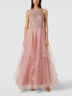 Laona Abendkleid Mit Strasssteinbesatz - Altrosa