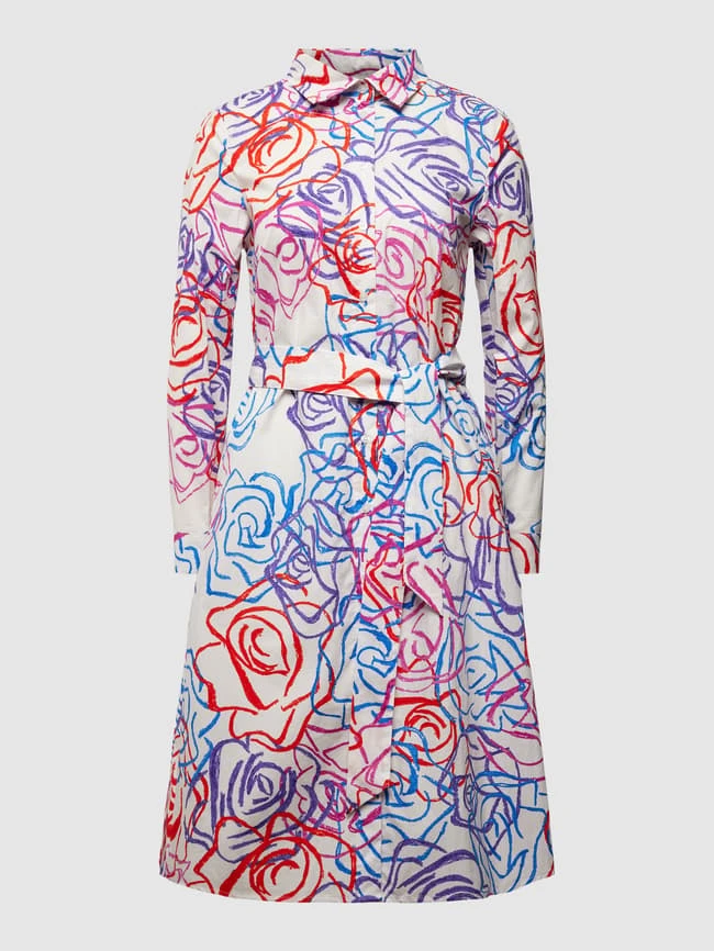 Christian Berg Woman Hemdblusenkleid Mit Bindegürtel - Weiß 4 Christian Berg Woman Hemdblusenkleid Mit Bindegürtel - Weiß – Bild 2