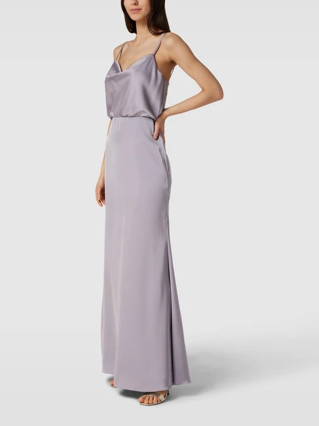 Laona Abendkleid Mit Wasserfall-Ausschnitt - Flieder 6 Laona Abendkleid Mit Wasserfall-Ausschnitt - Flieder – Bild 4