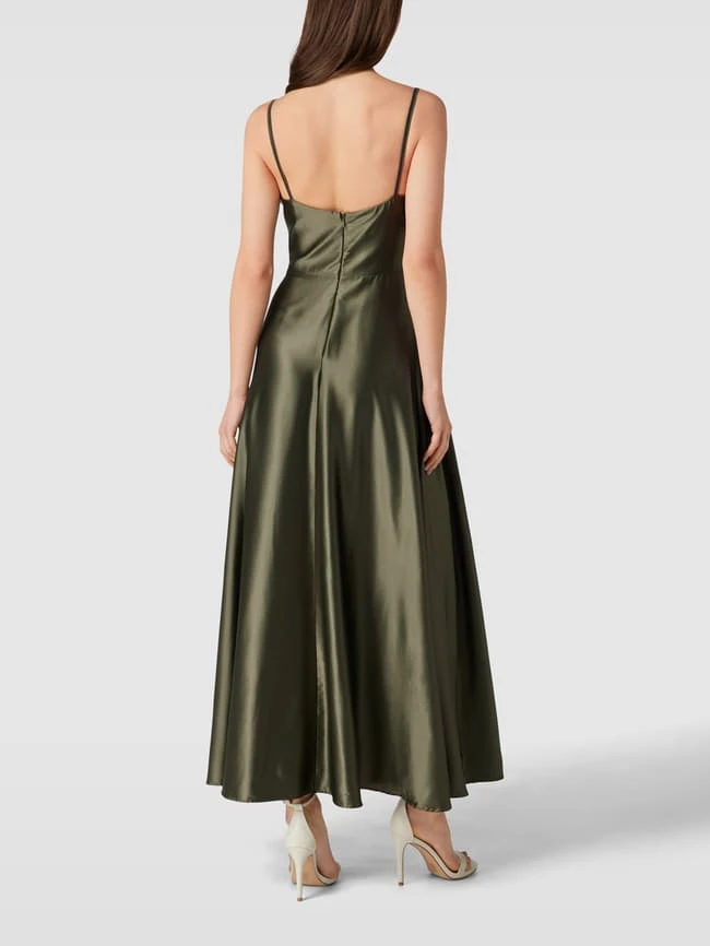 Paradi Abendkleid Mit Gehschlitz - Olivgrün 7 Paradi Abendkleid Mit Gehschlitz - Olivgrün – Bild 5