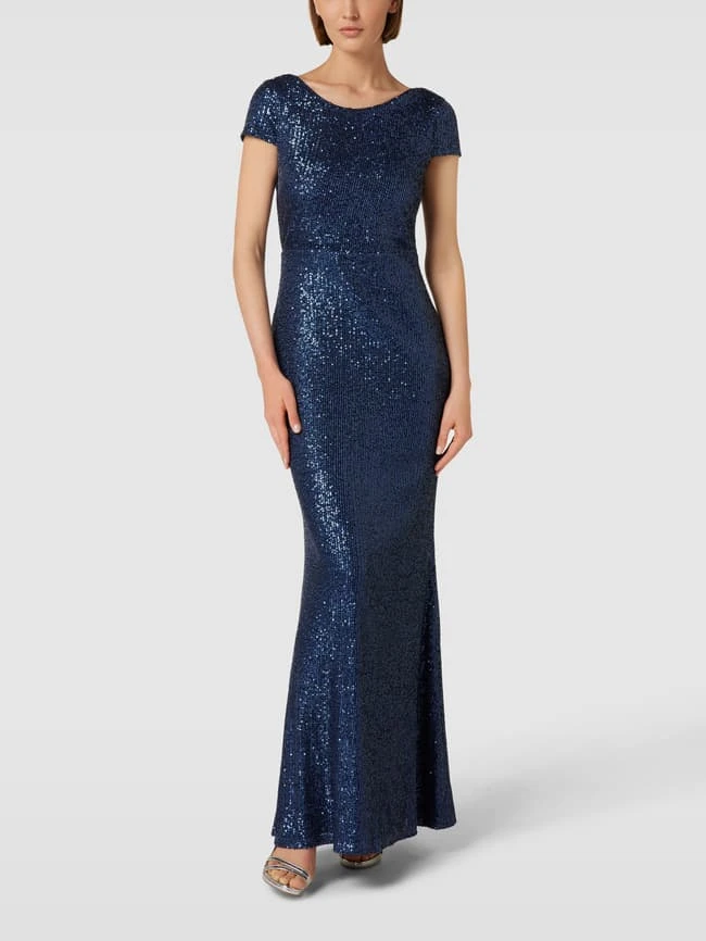 Vera Mont Abendkleid Mit Paillettenbesatz - Dunkelblau 3 Vera Mont Abendkleid Mit Paillettenbesatz - Dunkelblau