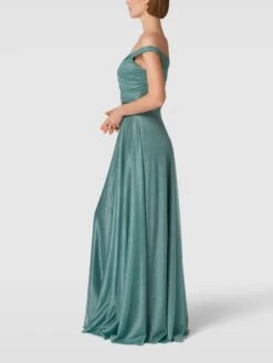 TROYDEN COLLECTION Abendkleid Mit V-Ausschnitt - Petrol