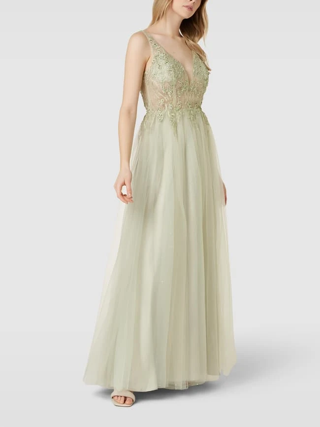 Laona Abendkleid Mit Ziersteinbesatz - Mint 3 Laona Abendkleid Mit Ziersteinbesatz - Mint