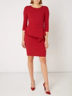 Paradi Etuikleid Mit Volantbesatz - Rot