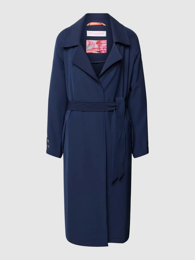 Frieda & Freddies Mantel Mit Reverskragen - Marineblau 4 Frieda & Freddies Mantel Mit Reverskragen - Marineblau – Bild 2