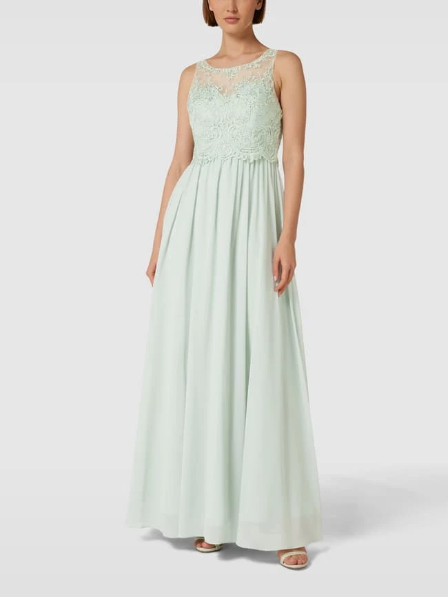 Laona Abendkleid Mit Ziersteinen Und Floralen Stickereien - Mint 3 Laona Abendkleid Mit Ziersteinen Und Floralen Stickereien - Mint
