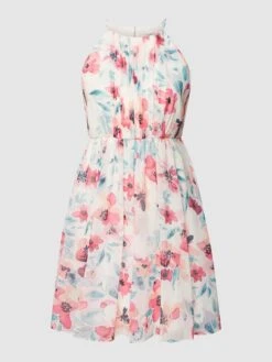 Jake*s Cocktail Cocktailkleid Mit Floralem Muster - Ecru