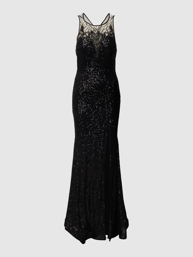 Unique Abendkleid Mit Paillettenbesatz - Schwarz 4 Unique Abendkleid Mit Paillettenbesatz - Schwarz – Bild 2