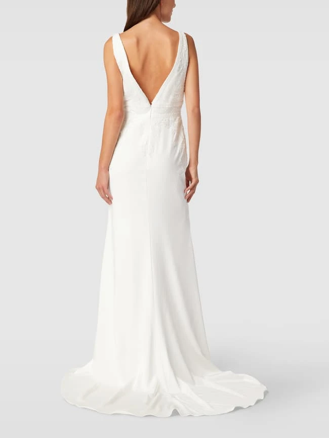 Luxuar Brautkleid Mit V-Ausschnitt - Offwhite 7 Luxuar Brautkleid Mit V-Ausschnitt - Offwhite – Bild 5