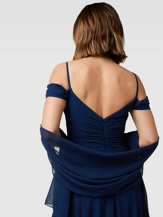 Mascara Abendkleid Im Cold-Shoulder-Design - Marineblau 5 Mascara Abendkleid Im Cold-Shoulder-Design - Marineblau – Bild 3