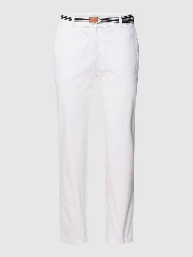 Christian Berg Woman Chino Mit Gürtel - Weiß 4 Christian Berg Woman Chino Mit Gürtel - Weiß – Bild 2