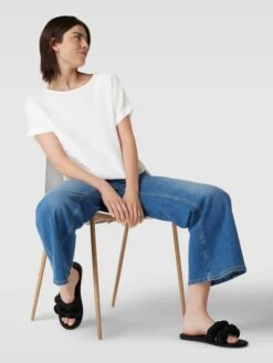 Christian Berg Woman Leinenbluse Mit U-Boot-Ausschnitt - Weiß