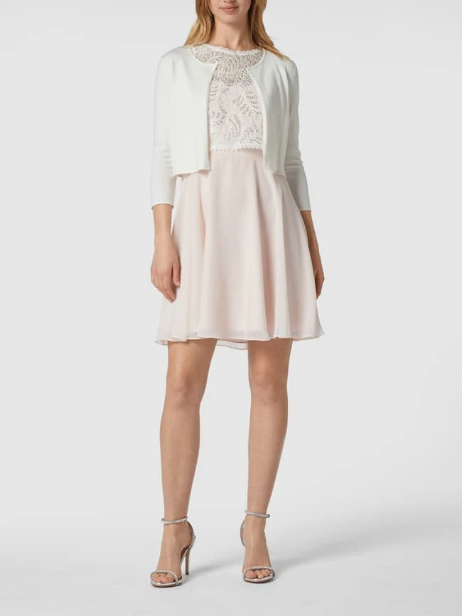 Jake*s Cocktail Bolero Mit Rückseite Aus Chiffon - Offwhite 3 Jake*s Cocktail Bolero Mit Rückseite Aus Chiffon - Offwhite