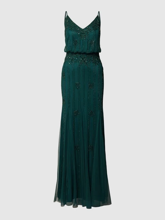 LACE & BEADS Abendkleid Mit Zierbesatz - Dunkelgrün 4 LACE & BEADS Abendkleid Mit Zierbesatz - Dunkelgrün – Bild 2