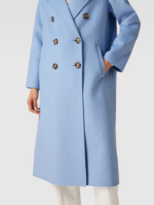 Comma Mantel Mit Knopfverschluss - Hellblau 4 Comma Mantel Mit Knopfverschluss - Hellblau – Bild 3